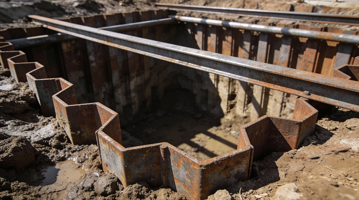 Требования и технология возведения шпунтового ограждения котлована